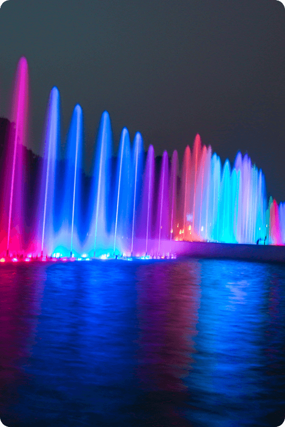 Circuito Mágico del Agua en Lima de noche